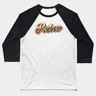 retro 70s word art Baseball T-Shirt